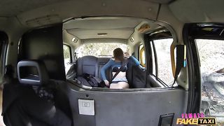 Female Fake Taxi - Lesbian fucking in the forest instead of a ride