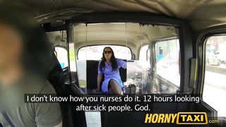 Fake Taxi - The nurse relaxed after work, having sex with a taxi driver in the car HD 720