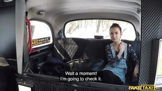 Female Fake Taxi -  Young brunette girl fucked in the taxi