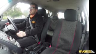 Fake Driving School - Cute shy Skyler fucking her driving instructor for the driving license HD 720