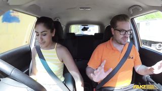 Fake Driving School - Horny latina have a good fuck HD 720