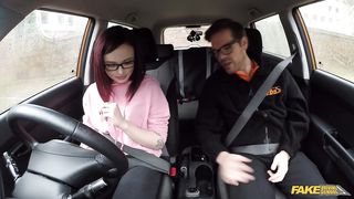 Fake Driving School -  Sex in a driving school driving car HD 720
