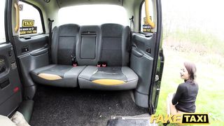 Fake Taxi Lady tries deepthroating big cock with taxi legend