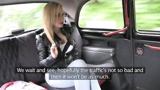 FakeTaxi Young blonde with big tits in taxi creampie
