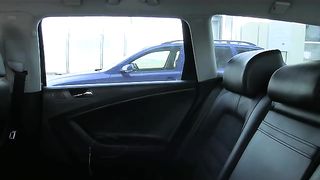 FakeTaxi Blonde gets tricked into taxi blowjob