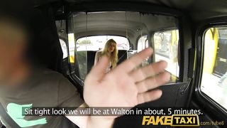 FakeTaxi Hairy minge surprise for randy taxi driver
