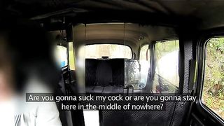 FakeTaxi Busty brunette in anal creampie