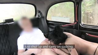 FakeTaxi Busty brunette in anal creampie