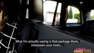 FemaleFakeTaxi Fat cock stretches pussy in UK taxi