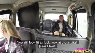 Female Fake Taxi Old flame taken on a detour ride