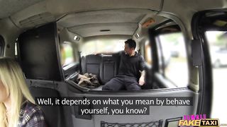 Female Fake Taxi Dirty driver gargles coppers cum