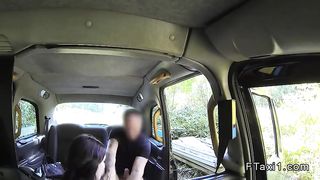 Fake Taxi - Slim brunette amateur gags huge dick