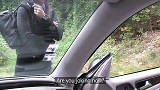 FakeTaxi Posh blonde falls for my out of gas trick | fakedriver