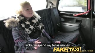 FakeTaxi Young blonde sucks an old taxi mans cock
