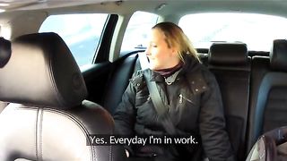 FakeTaxi Frustrated professional in back seat anal