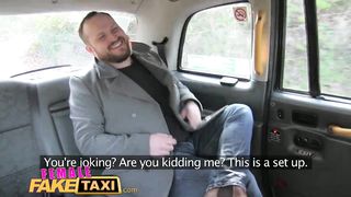 Female Fake Taxi Lost busty cabbie fucks lucky guy and swallows his load