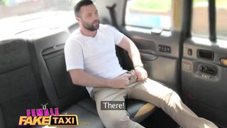 Female Fake Taxi Big sticky facial finish after hot cab fuck session