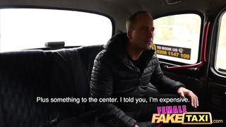 Female Fake Taxi Steamy cab fuck as wet pussy licked for free taxi trip