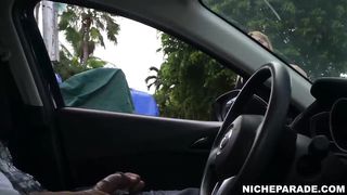 NICHE PARADE - Pretty Blonde Girl Reaches In My Car And Jerks Me Off