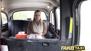 Fake Taxi Nurse in sexy lingerie has car sex