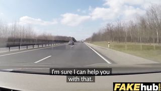 Fake Cop The uniformed policemans cum makes her late