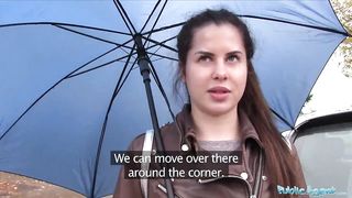 Public Agent Wet Russian Spreads Legs For Cash