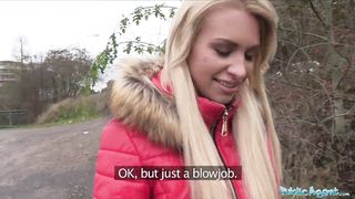 Public Agent Beautiful Alexis Bardot fucks on backseat of a car