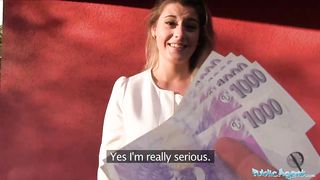 Public Agent Sexy teacher Agnes White fucking in a car for extra Cash