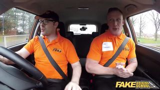 Fake Driving School Rookie instructor fucks Classy MILF