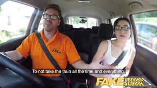 Fake Driving School Hot Italian nympho minx Valentina Bianco craves cock