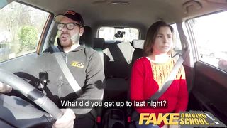 Fake Driving School Jealous learner with great tits wants hard fucking