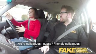 Fake Driving School Jealous learner with great tits wants hard fucking