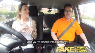 Fake Driving School Advanced horny lesson in sweaty messy creampie