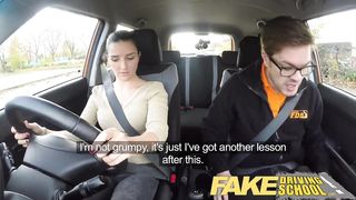 Fake Driving School little English teen gets fucked after her lesson