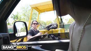 BANGBROS - Maya Bijou Fucks A Bunch Of Random Scrubs On Reverse Bang Bus!