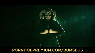 BUMS BUS - Halloween banging in the bus with alternative German babe Jezzicat