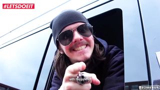 LETSDOEIT - Innocent Czech Teen Katy Rose picked up and fucked in the German fuck bus