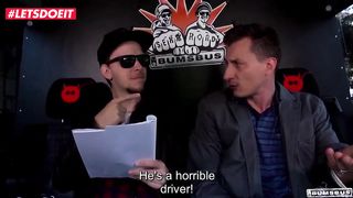 Brunette Babe Nailed hardcore in the backseat of a van