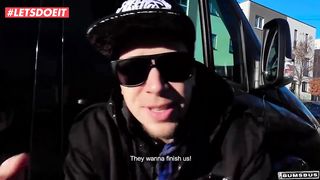 German Big Ass Teen Wants it Hard in the Bums-Bus (Kim Davis)