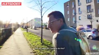 German Big Ass Teen Wants it Hard in the Bums-Bus (Kim Davis)