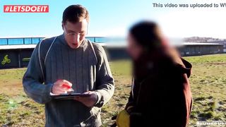 German Big Ass Teen Wants it Hard in the Bums-Bus (Kim Davis)