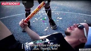 Stunning German Cam Girl Squirts in the Bums-Bus (Jolee Love)