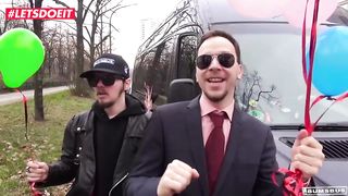 LETSDOEIT - German Babe Seduced and Fucked Hard On the Backseat