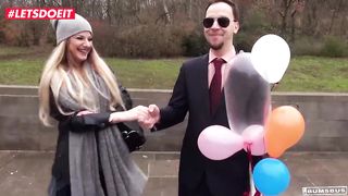 LETSDOEIT - German Babe Seduced and Fucked Hard On the Backseat