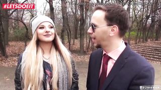 LETSDOEIT - German Babe Seduced and Fucked Hard On the Backseat
