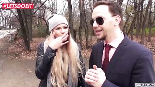 LETSDOEIT - German Babe Seduced and Fucked Hard On the Backseat