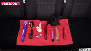 LETSDOEIT - Hot MILF Redhead Big Tits Stepmom Takes A Stranger's Cock In Van