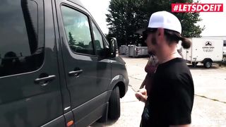 LETSDOEIT - Tattooed Blonde Milf Fucked Hard In The Sex Bus