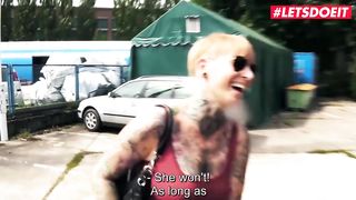 LETSDOEIT - Tattooed Blonde Milf Fucked Hard In The Sex Bus