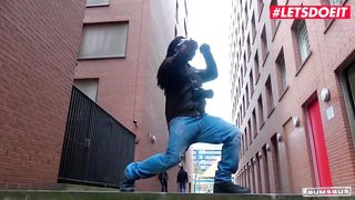 LETSDOEIT - Hot German Blonde Drilled By a BBC in The SEX Bus